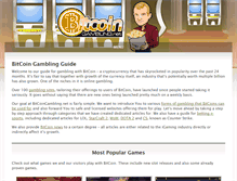Tablet Screenshot of bitcoingambling.net